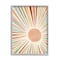 Stupell Industries Children's Bold Summer Sun Warm Tone Abstract Rays Framed Wall Art